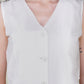 White Cotton Waist coat