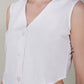White Cotton Waist coat