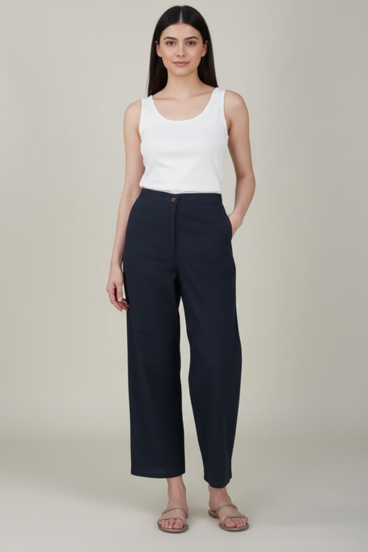 Navy Blue Premium Formal Cotton Pant