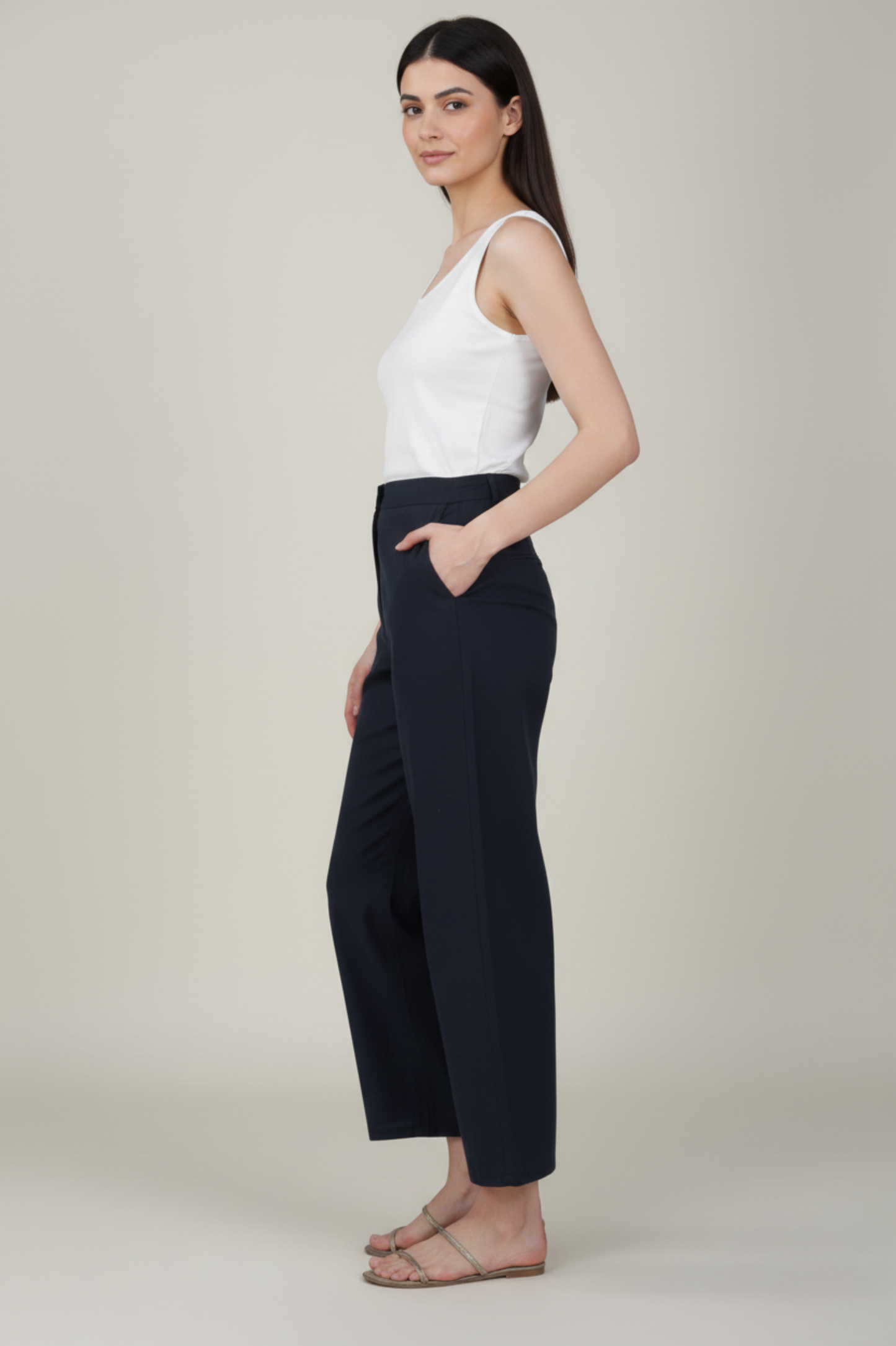 Navy Blue Premium Formal Cotton Pant
