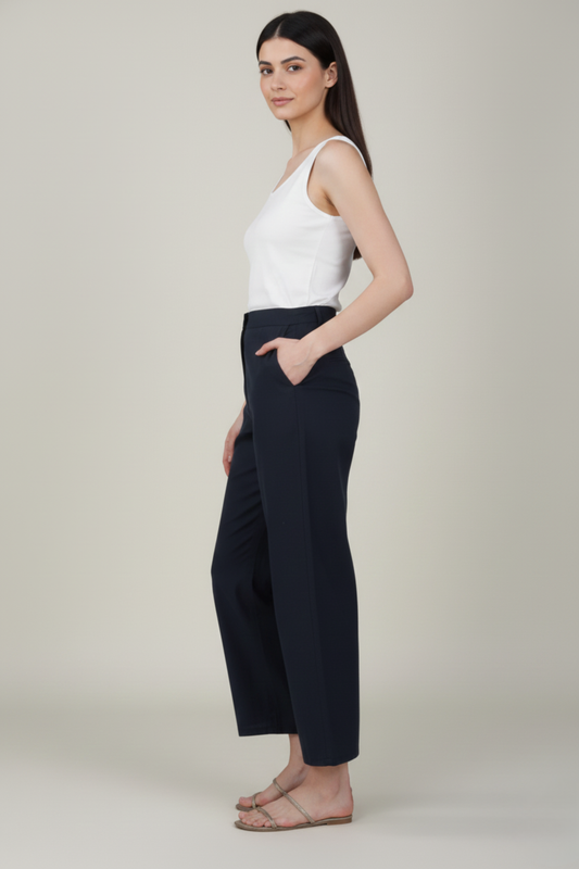 Navy Blue Premium Formal Cotton Pant