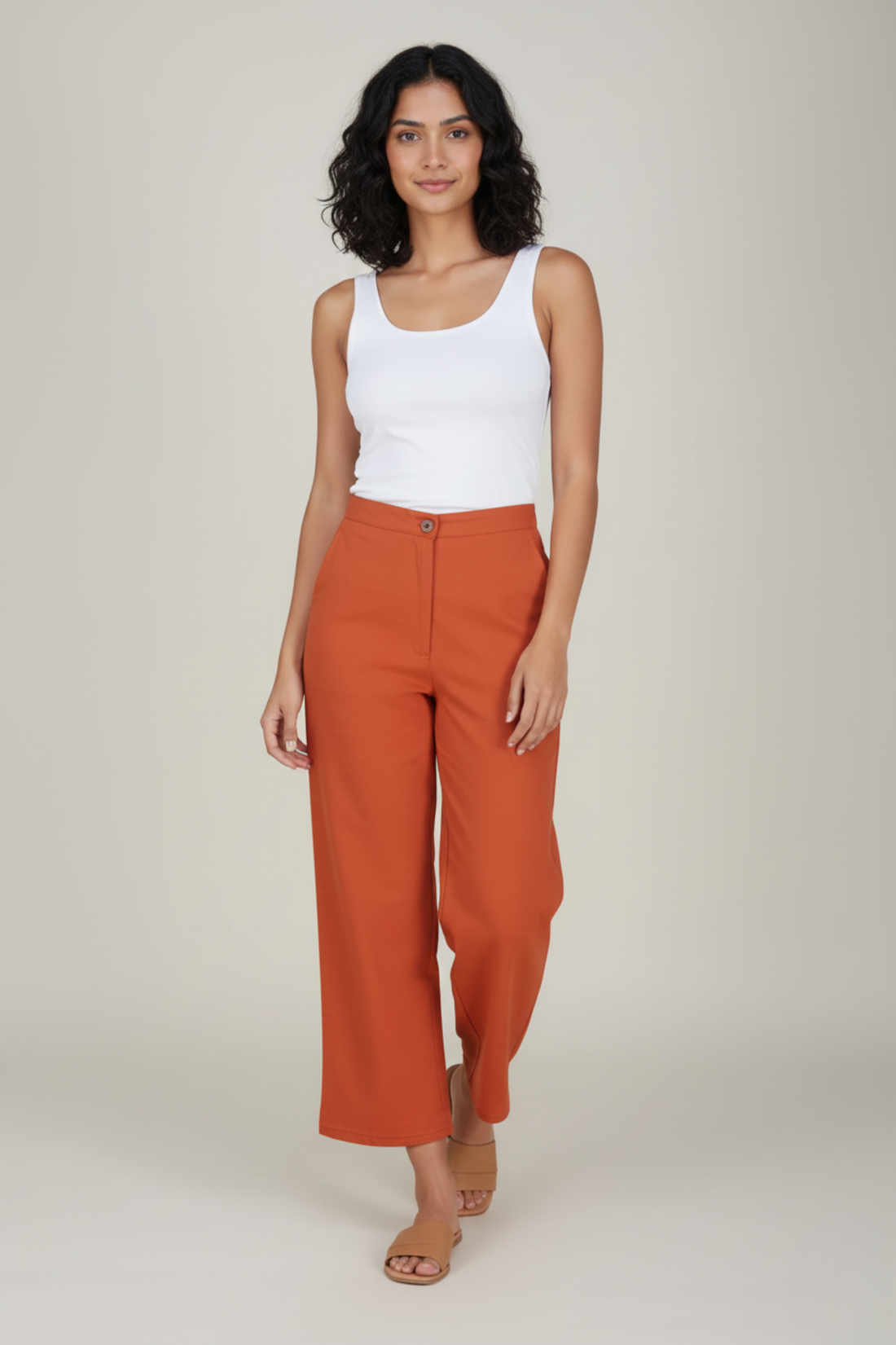 Orange Premium Formal Cotton Pant