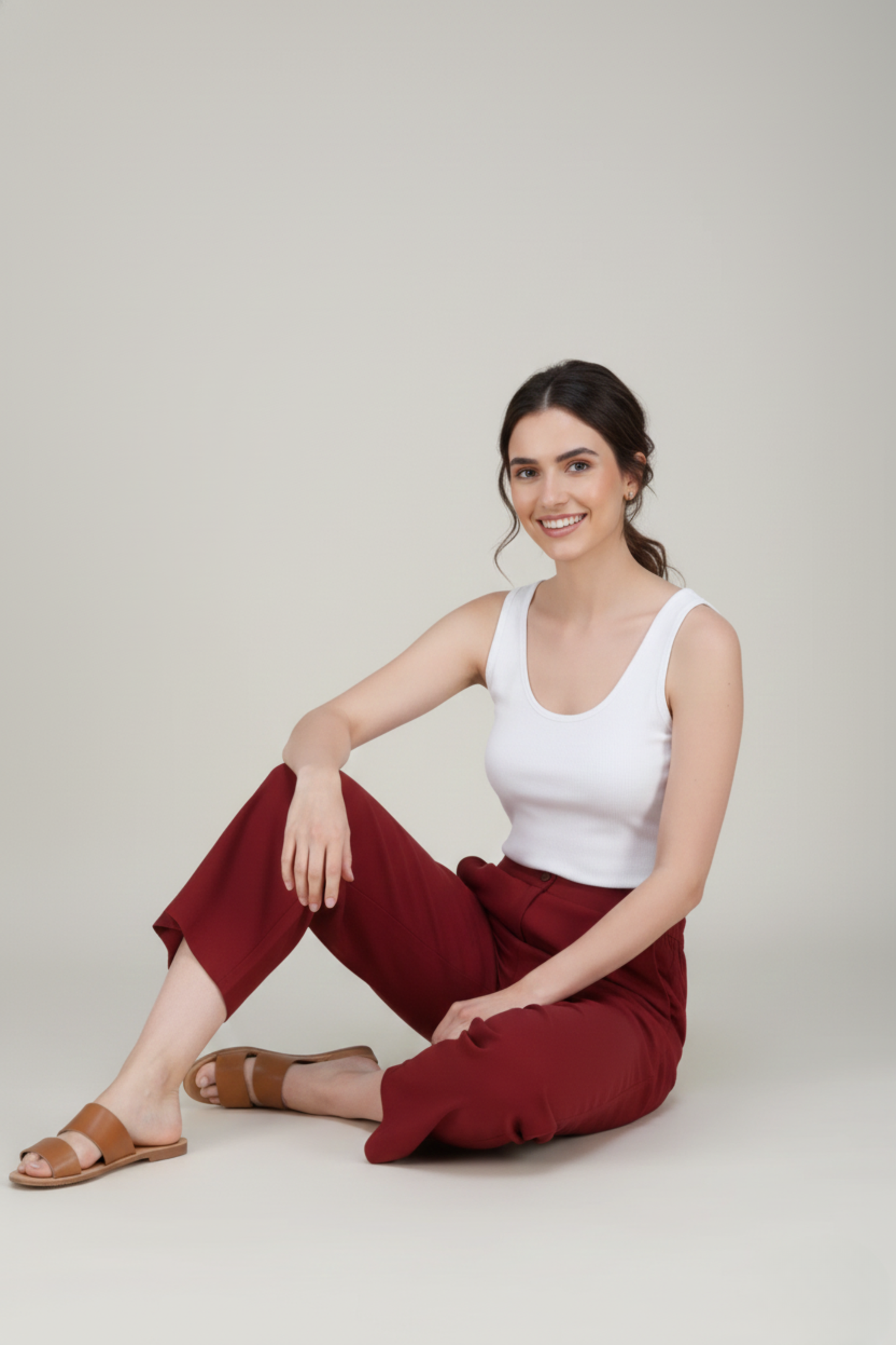 Maroon Premium Formal Cotton Pant
