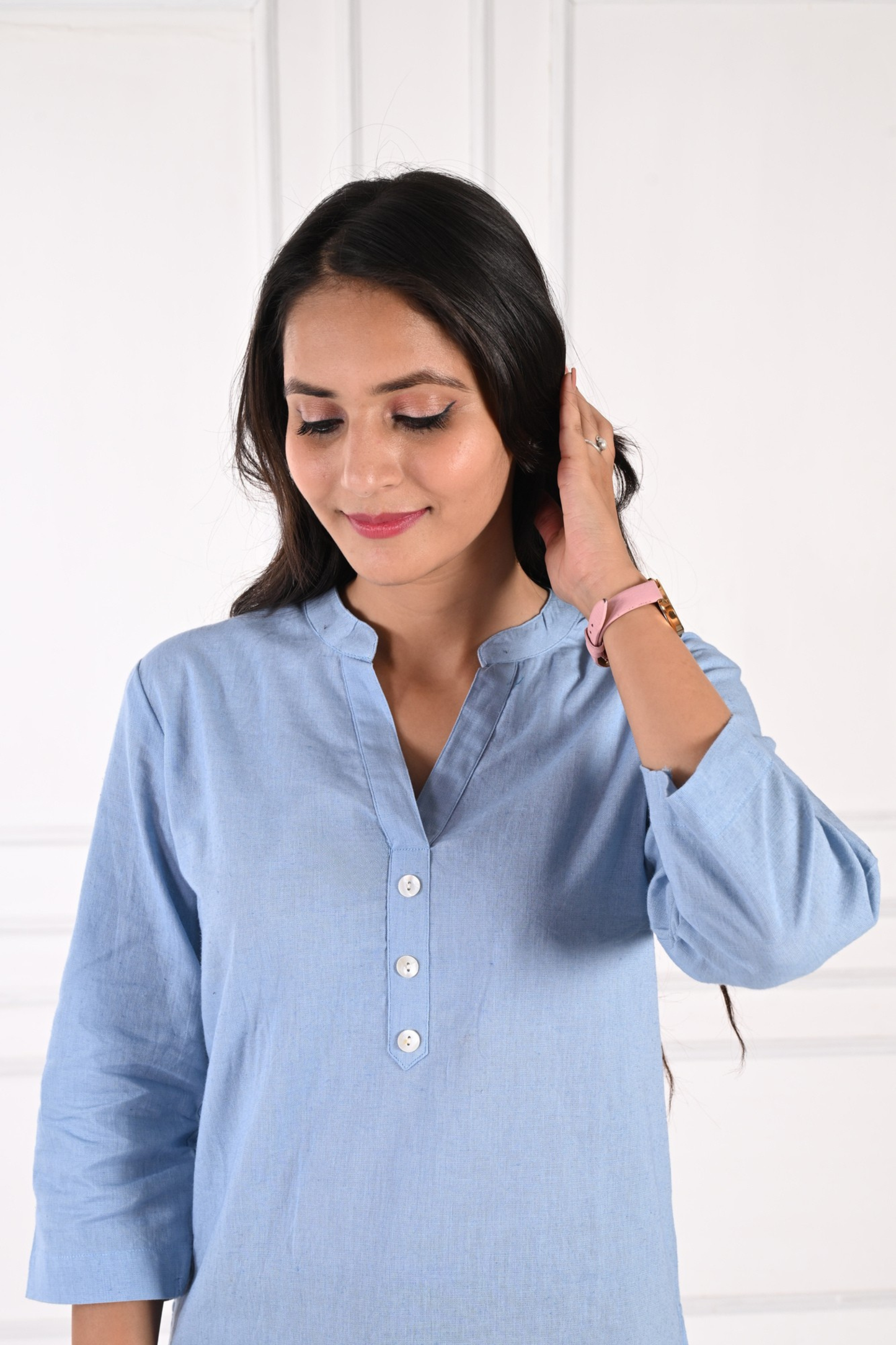English Blue Short Kurti