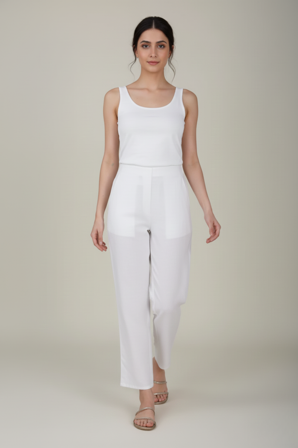 White Premium Formal Cotton Pant