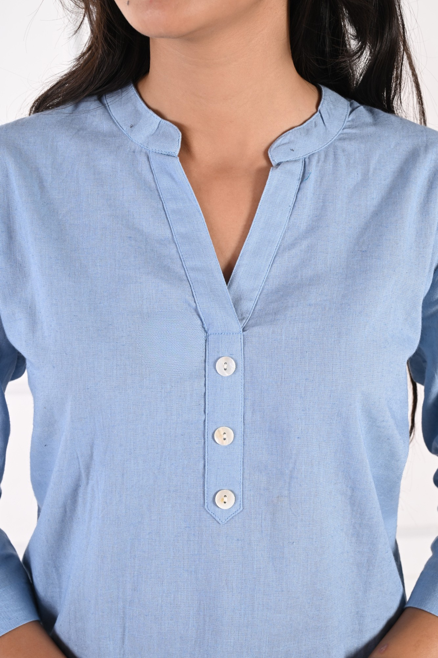 English Blue Short Kurti