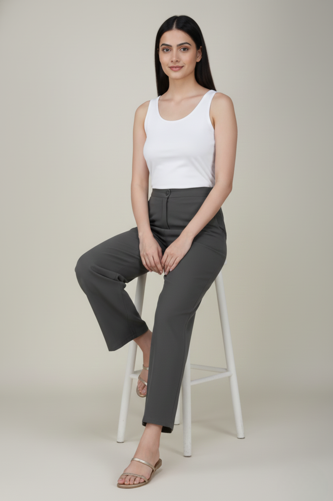 Slate Grey Premium Formal Cotton Pant