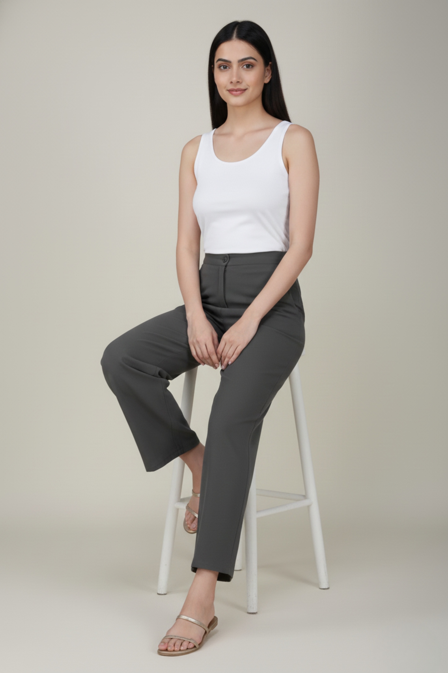 Slate Grey Premium Formal Cotton Pant