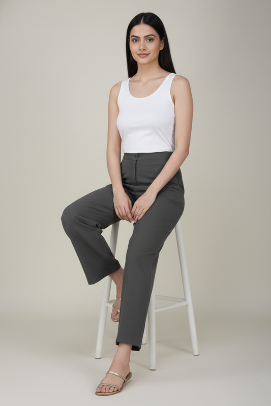Slate Grey Premium Formal Cotton Pant