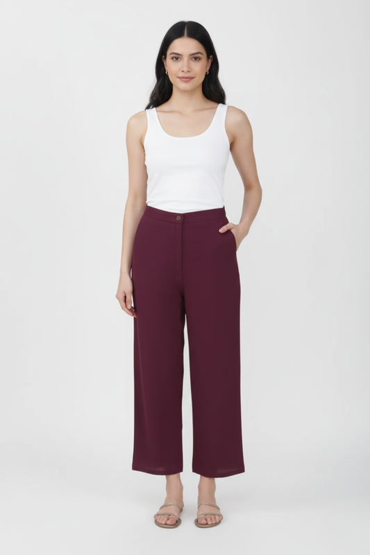 Wine Premium Formal Cotton Pant