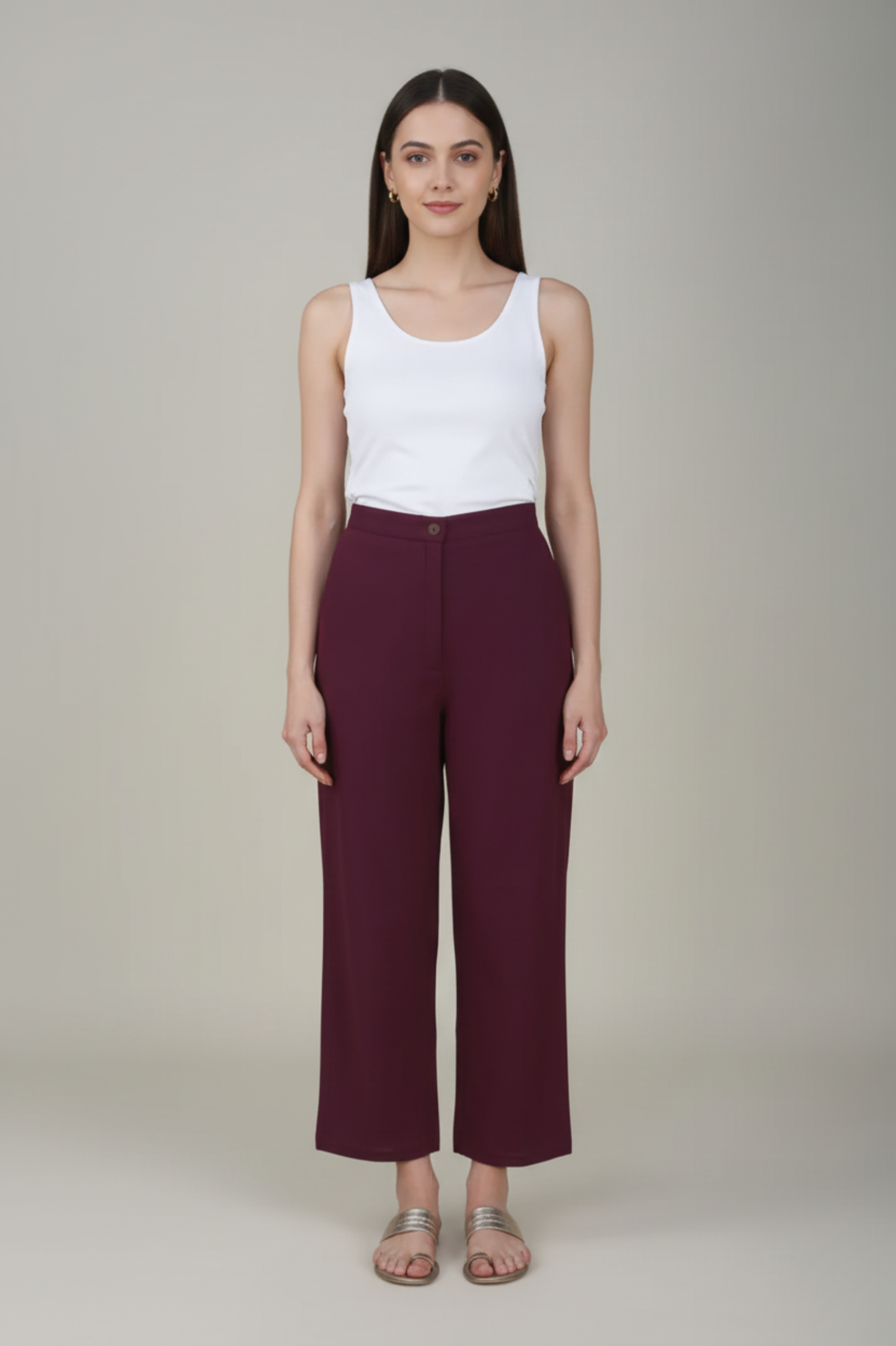 Wine Premium Formal Cotton Pant