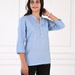 English Blue Short Kurti