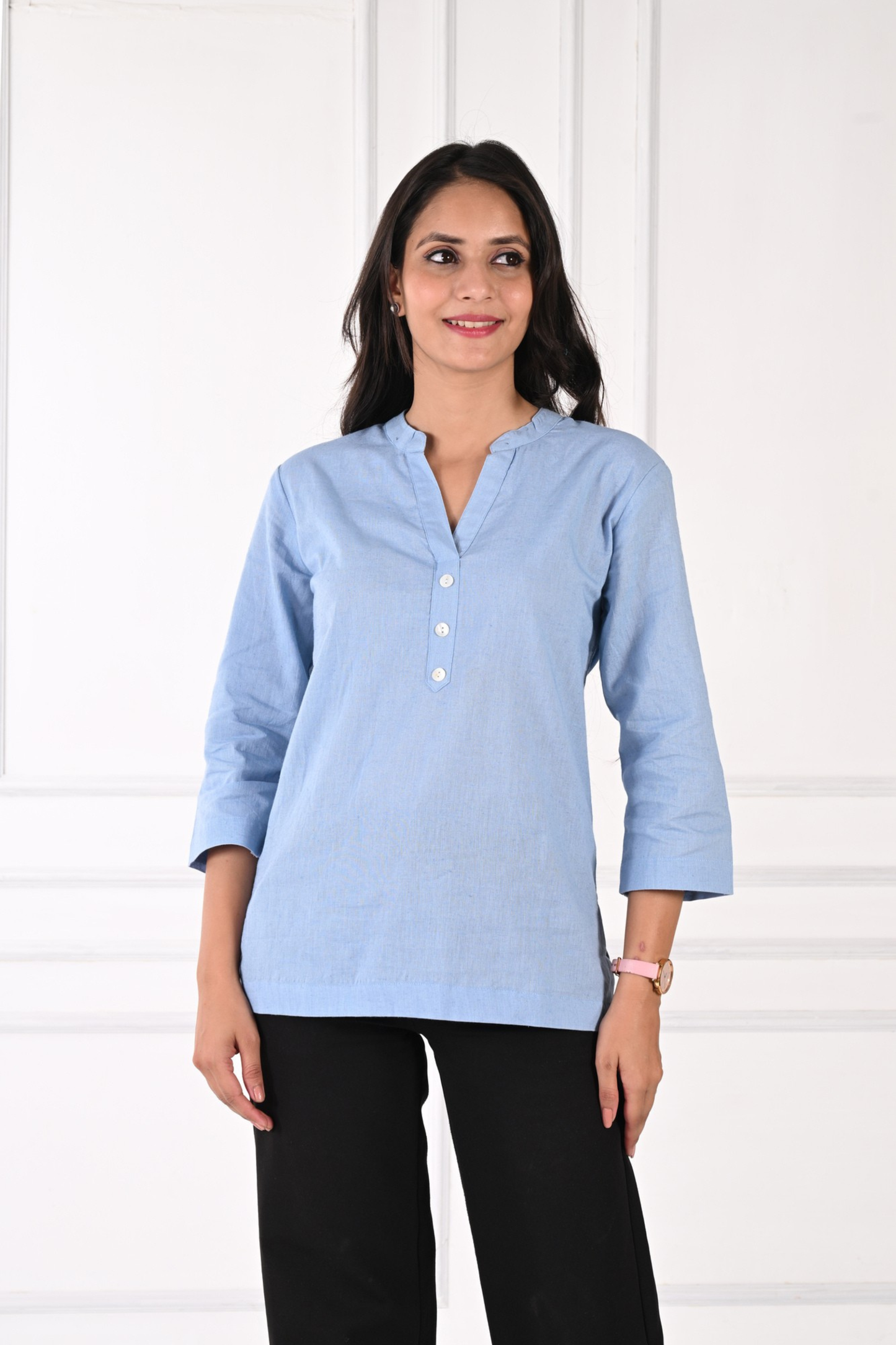 English Blue Short Kurti