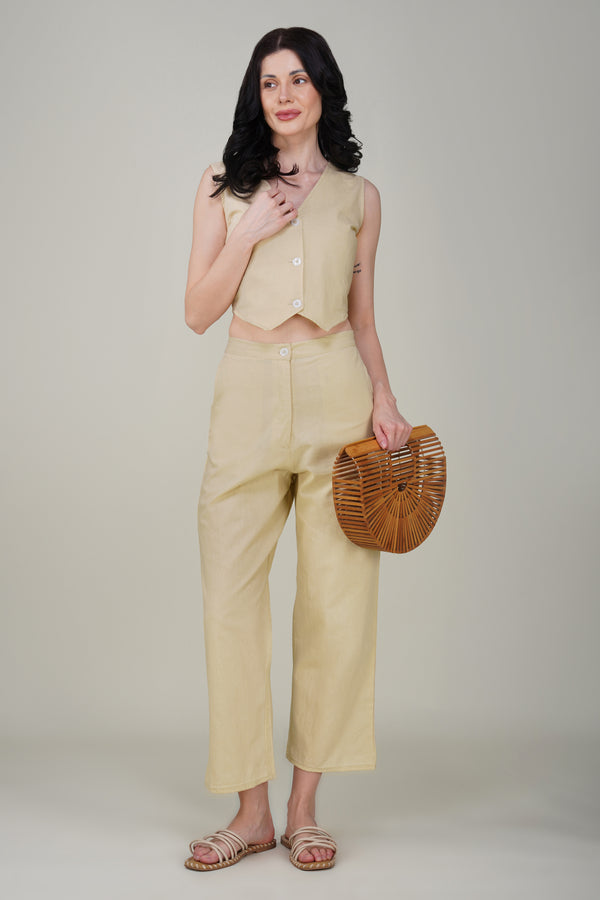 Beige Formal Co-ord Set