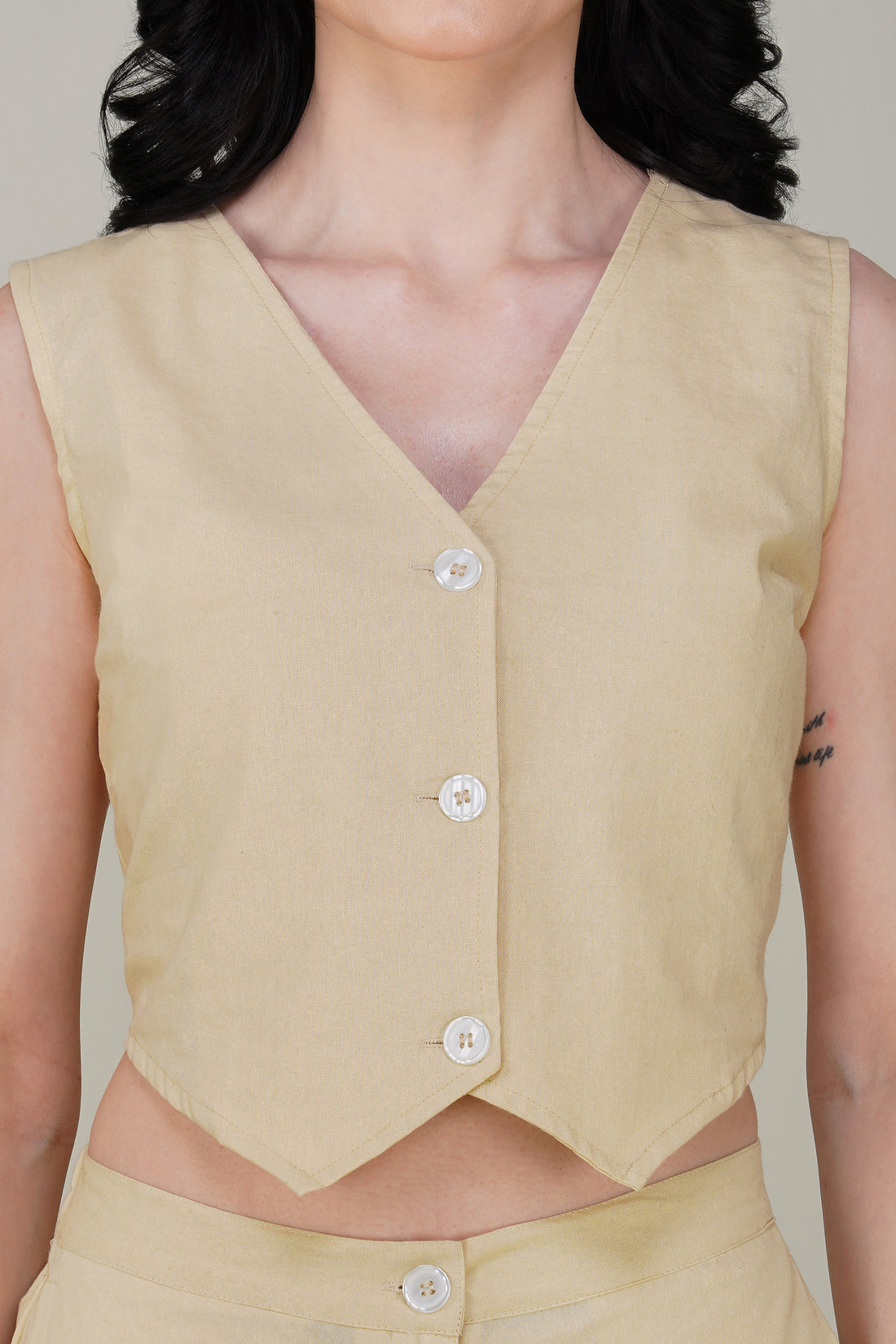 Beige Formal Co-ord Set