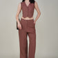 Rose Taupe Stylish Cotton Waist coat