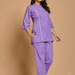 Lavender Solid Cotton Co-ord Set