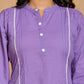 Lavender Solid Cotton Co-ord Set