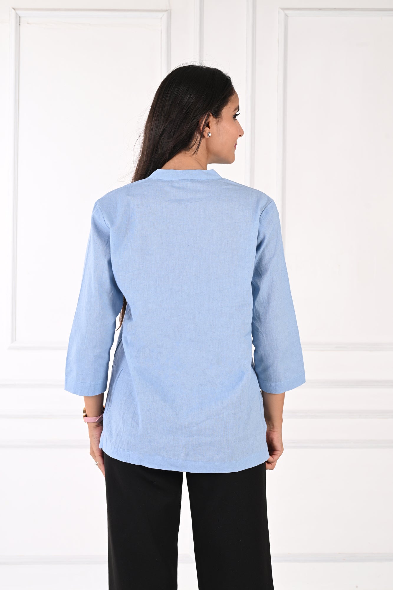 English Blue Short Kurti