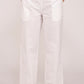 White Wide Leg Cotton Pant