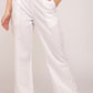 White Wide Leg Cotton Pant