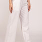 White Wide Leg Cotton Pant