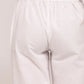 White Wide Leg Cotton Pant