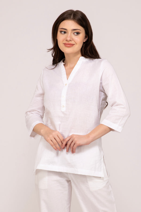 White Short Kurti