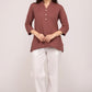 White Wide Leg Cotton Pant For Women