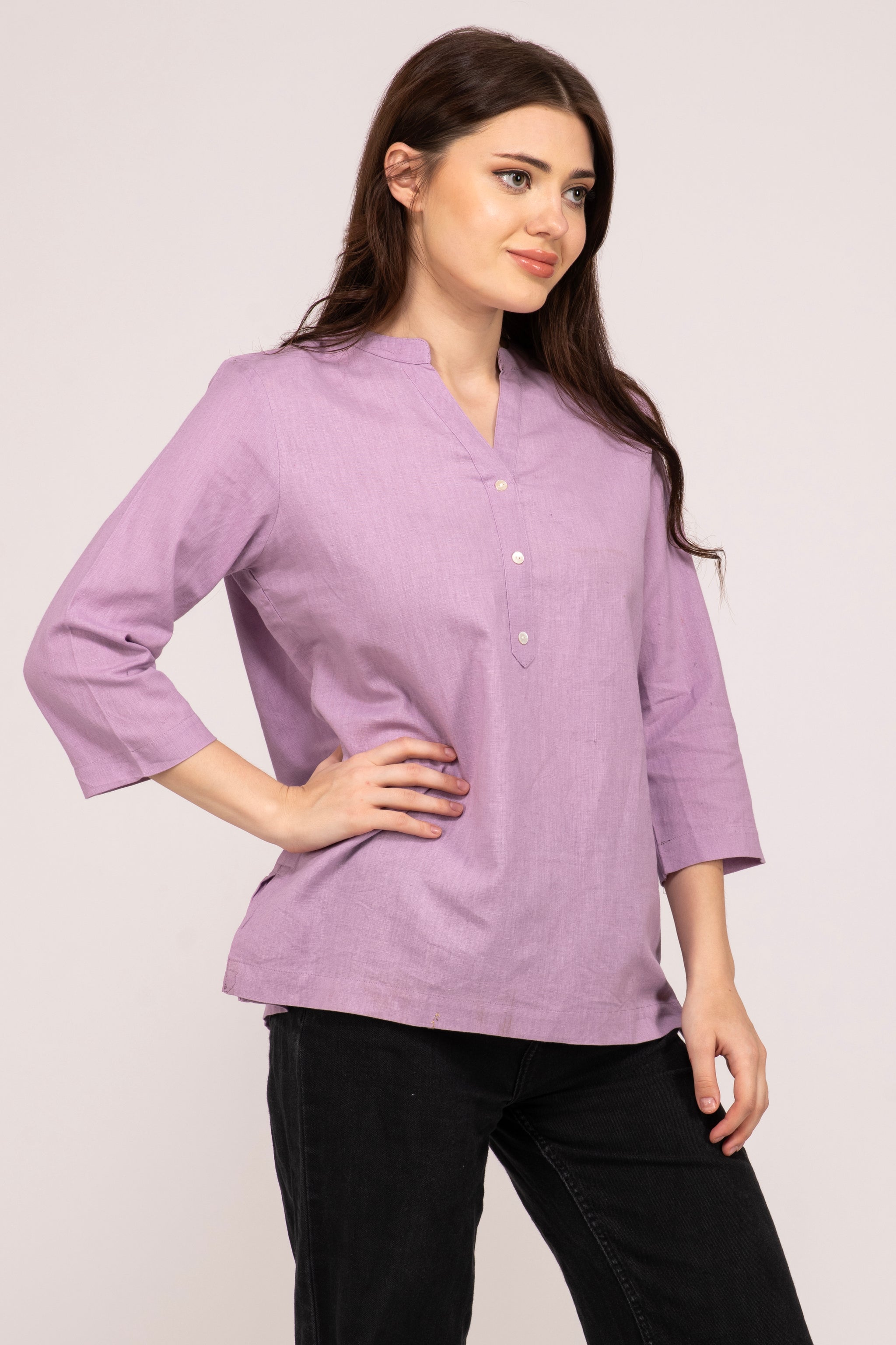 Buy Lilac Color Short Kurti for Women Online at Albelie.The Latest Kurties available in a variety of size at best prices.