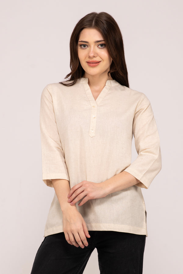 Ecru Short Kurti
