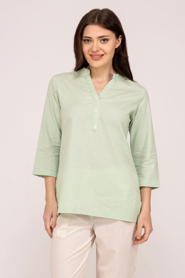 Mint Green Short Kurti