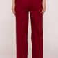 Maroon Wide Leg Cotton Pant