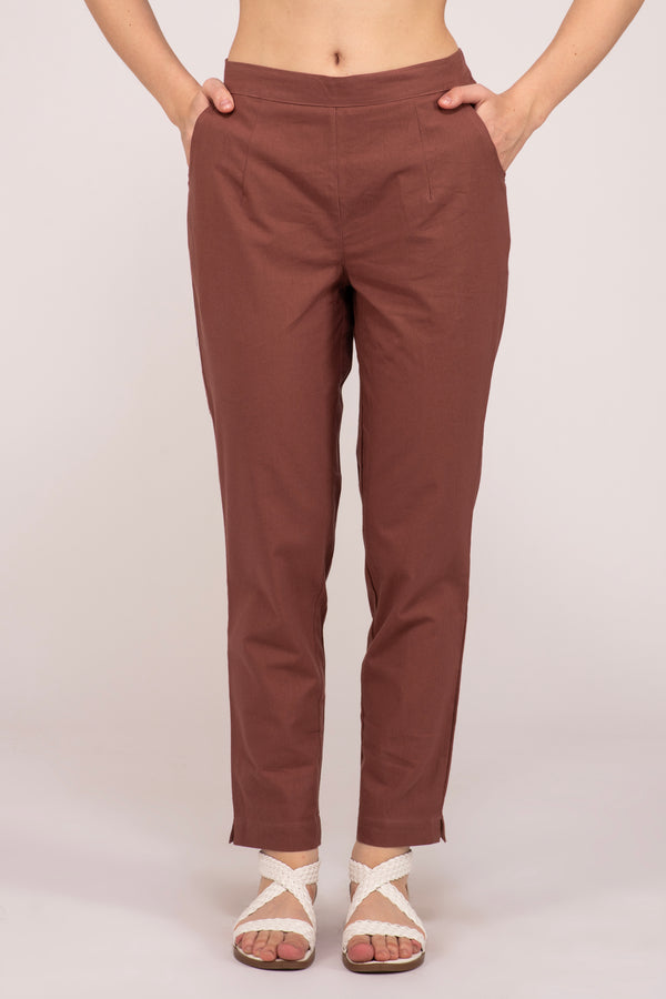 Rose Taupe Everyday Cotton Pant