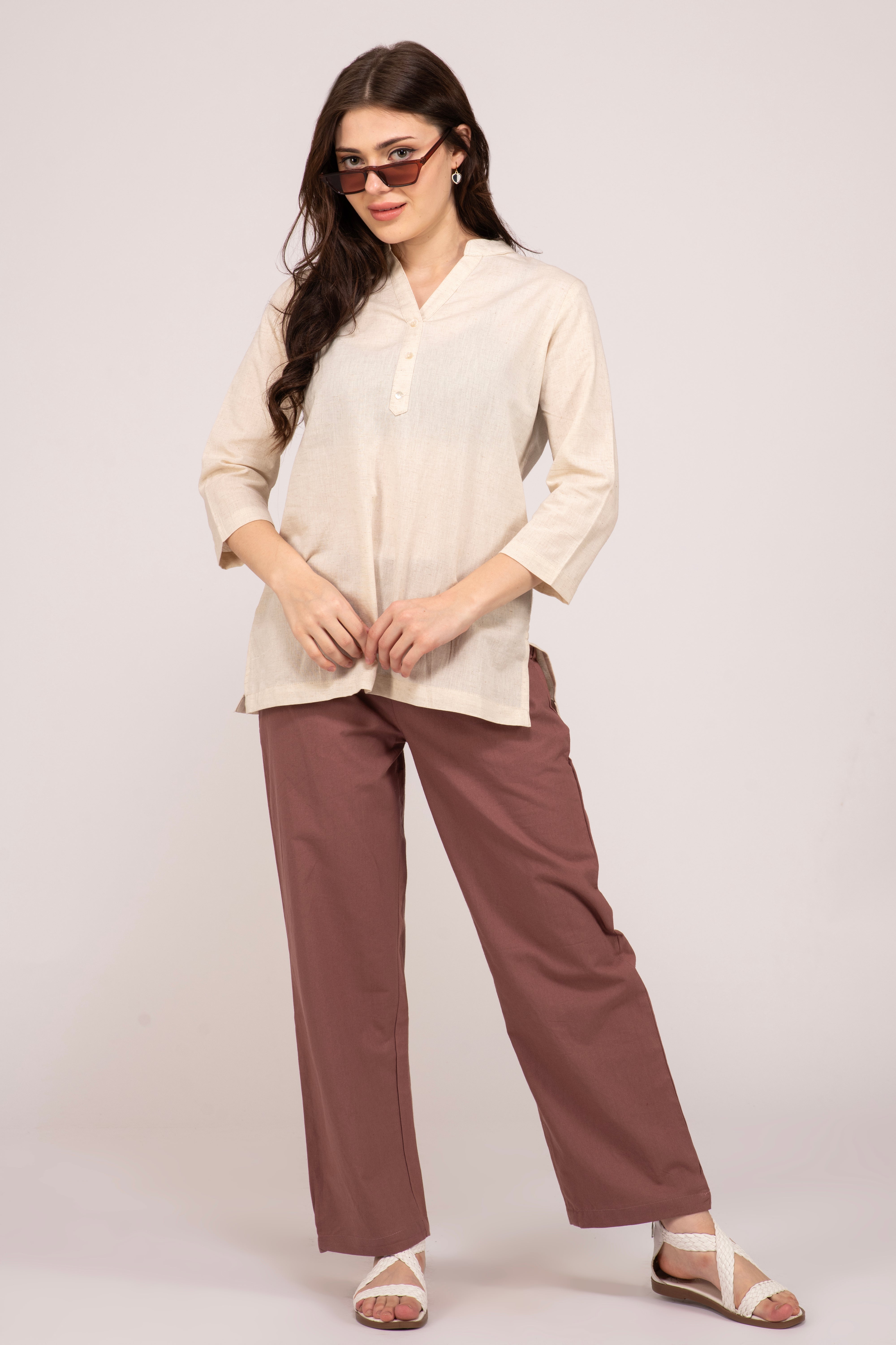 Formal Womens Off White Dress Pants Black Everyday Cotton Pant Albelie Formal Womens Off White Dress Pants Black Everyday Cotton Pant Albelie