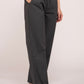 Cement Grey Wide Leg Cotton Pant