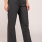 Cement Grey Wide Leg Cotton Pant