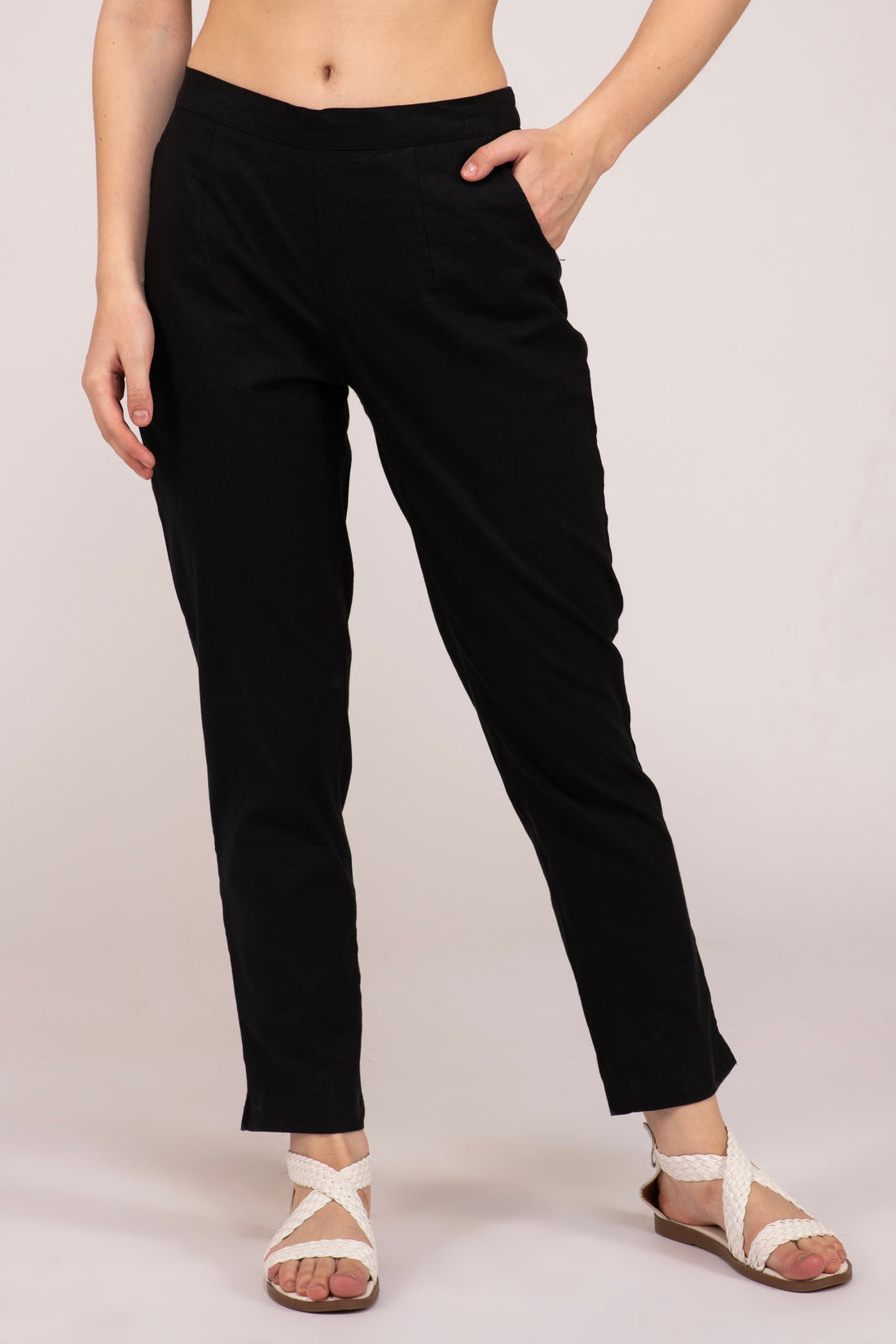 Black Everyday Cotton Pant