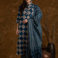 Indigo Pattern Cotton Suit Set