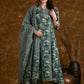 Green A-Line Cotton Suit Set