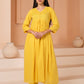 Yellow Mulmul Cotton Suit Set