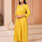 Yellow Mulmul Cotton Suit Set