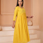 Yellow Mulmul Cotton Suit Set