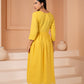 Yellow Mulmul Cotton Suit Set