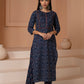 Blue Sitara Cotton Suit Set