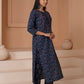 Blue Sitara Cotton Suit Set