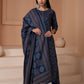 Blue Sitara Cotton Suit Set