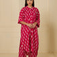 Pink Ikkat Cotton Kurta Pant Set