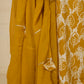 Yellow Printed Cotton Suit Set