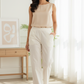 Off - White Wide Leg Cotton Pant
